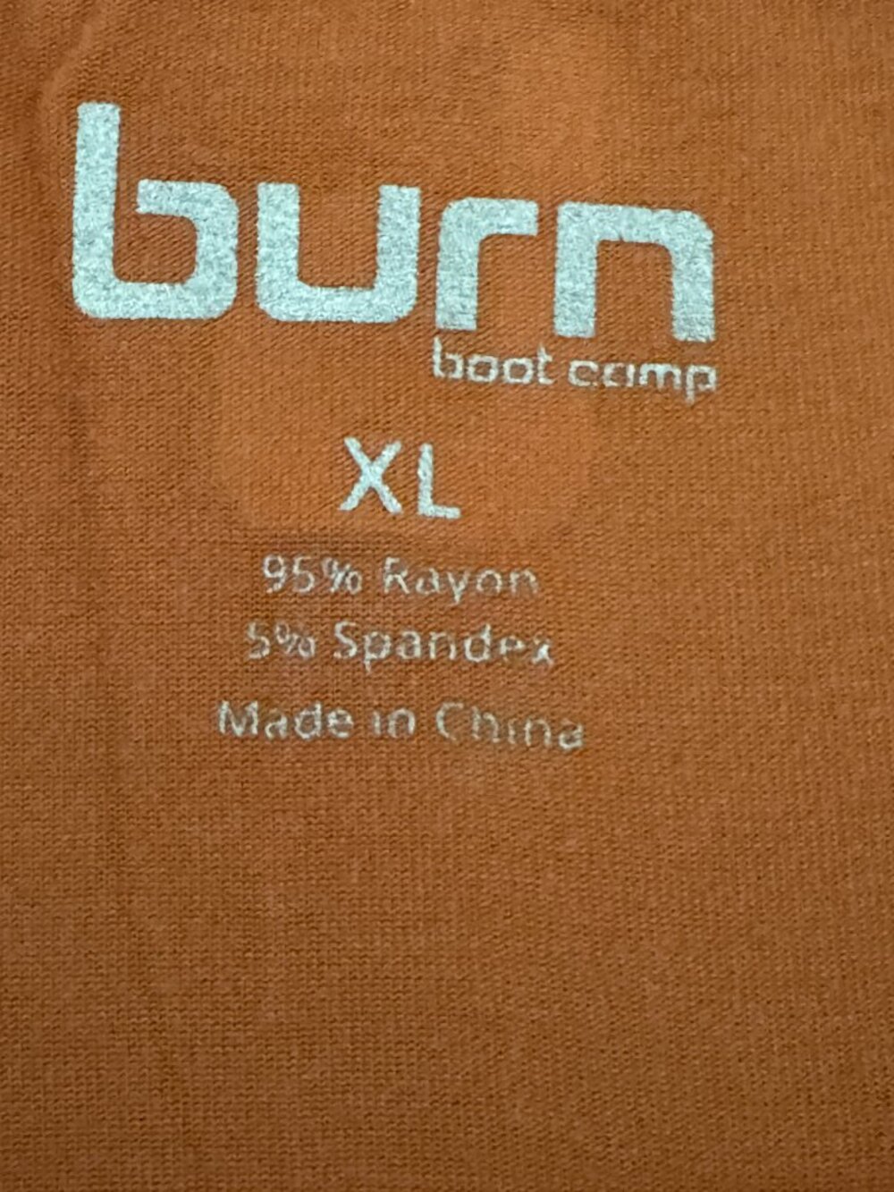 Burn Boot Camp "Positive Vibes RacerBack Women's Tank Top XL Orange - Picture 6 of 6